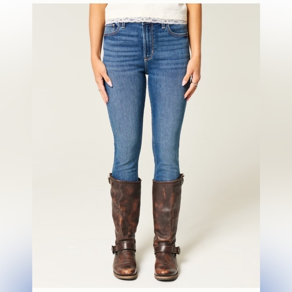 Hollister 👖 high rise, super skinny Women's Blue Jeans